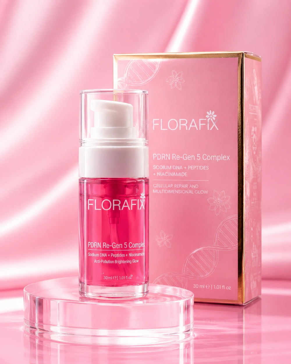 Florafix PDRN serum with Sodium DNA, Peptides and Niacinamide