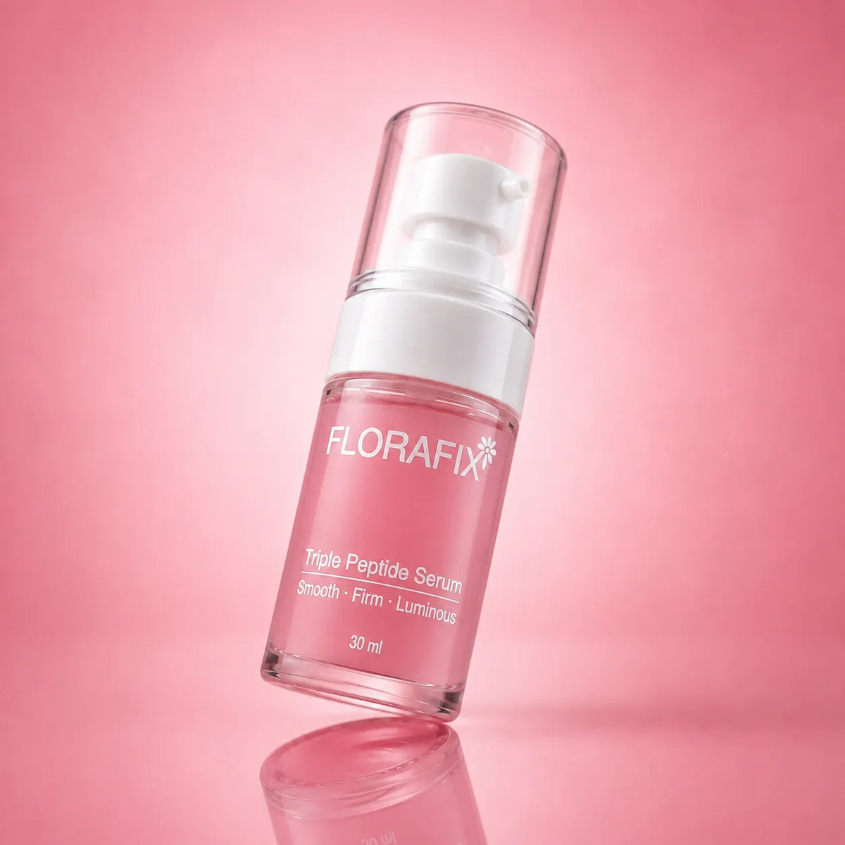 Florafix Triple Peptide Serum 30ml with Triple Peptides, Niacinamide, and Hyaluronic Acid for smoother, firmer, and radiant skin.